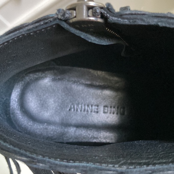 Anine Bing Sienna black fringe booties NWT - Picture 9 of 10